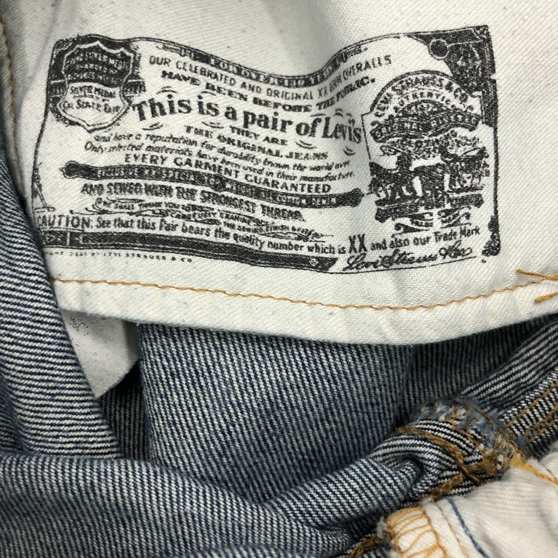 리바이스 USA 501 00s 패치워크 데님진 27 인치 상품이미지5