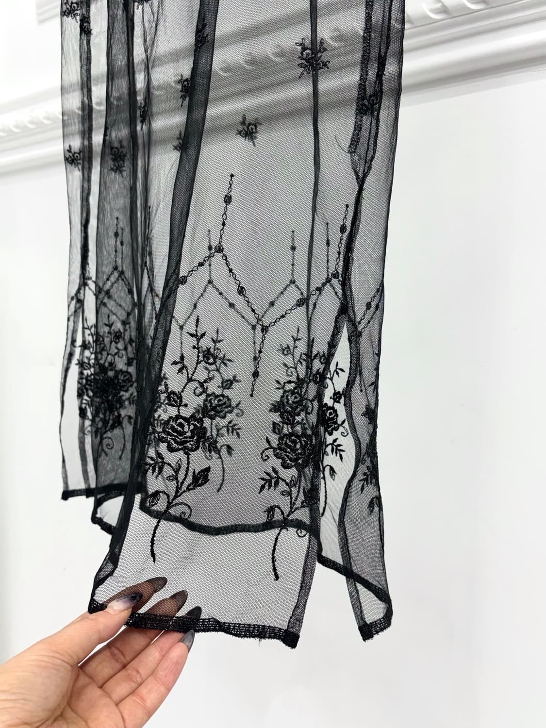 Sheer Embroidered Layered Sleeveless ops 상품이미지5