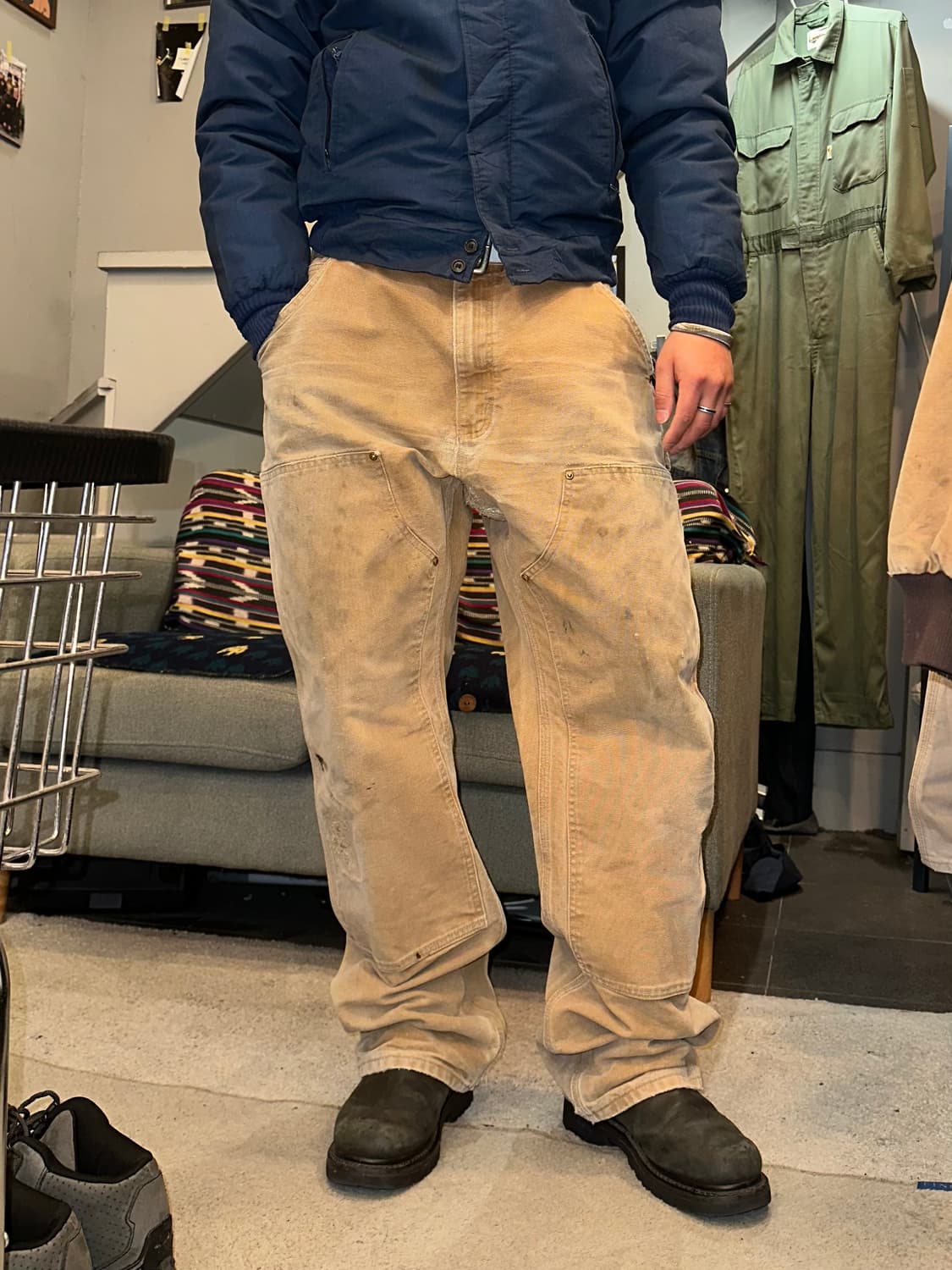 90’s Carhartt canvas double knee pants  상품이미지1