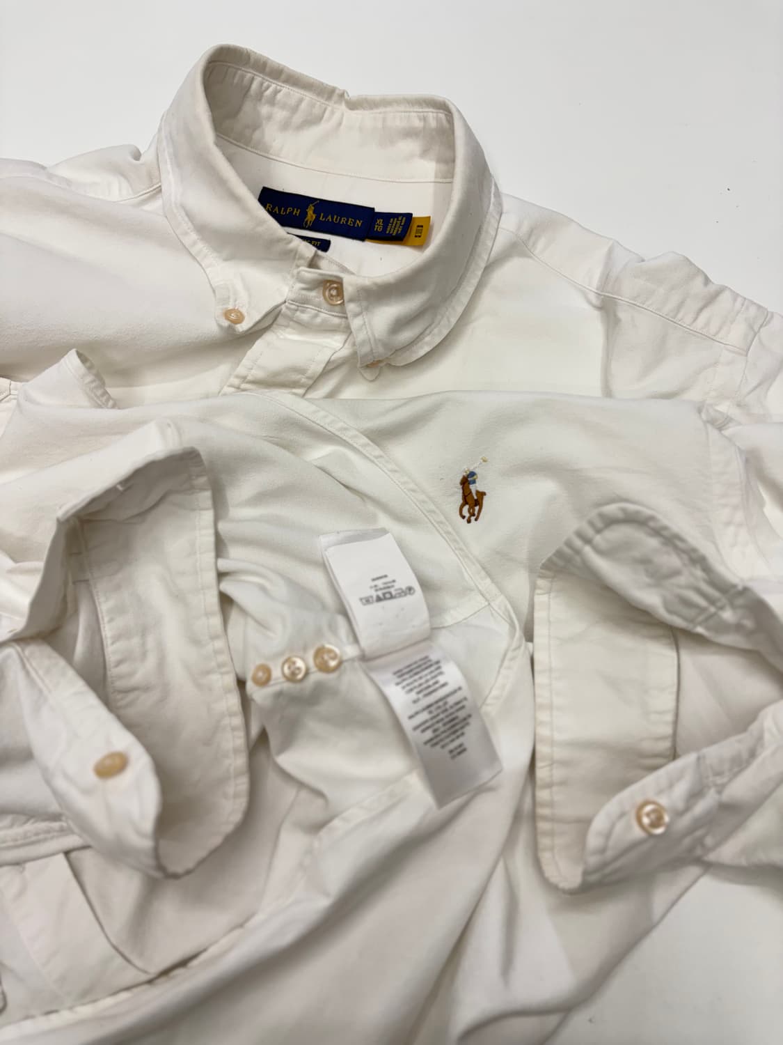 폴로 화이트 코튼 셔츠 상품이미지6