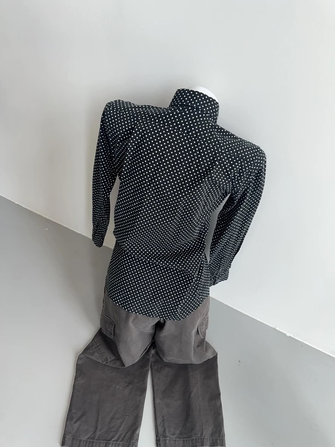 도트 블랙 셔츠 상품이미지2