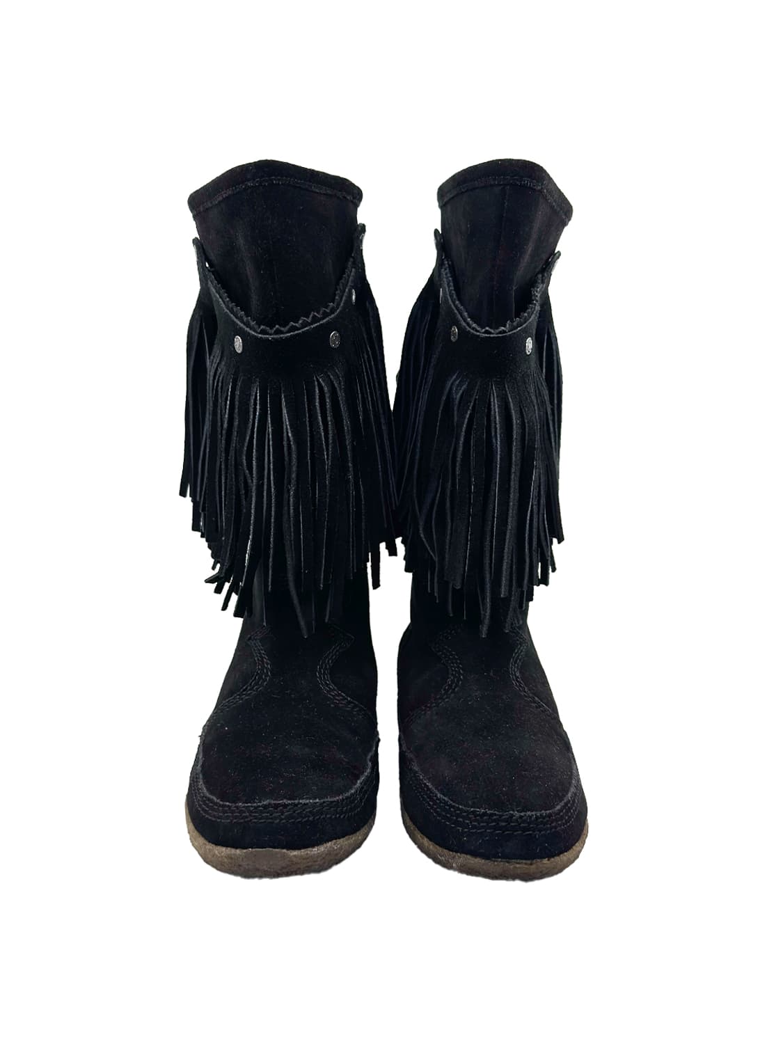 Diesel Suede Fringe Mid-Calf Boots/ 37.5 상품이미지4