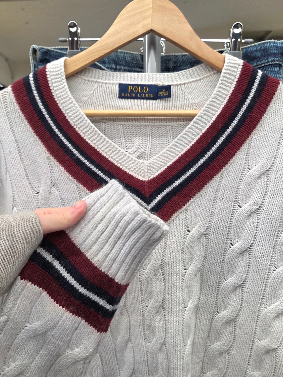 PRL 폴로 랄프로렌 코튼 캐시미어 크리켓 니트 상품이미지5