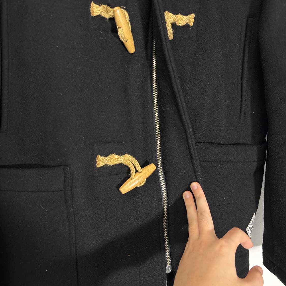 M 세인트페인 블랙 누빔 떡볶이 더플코트 상품이미지3