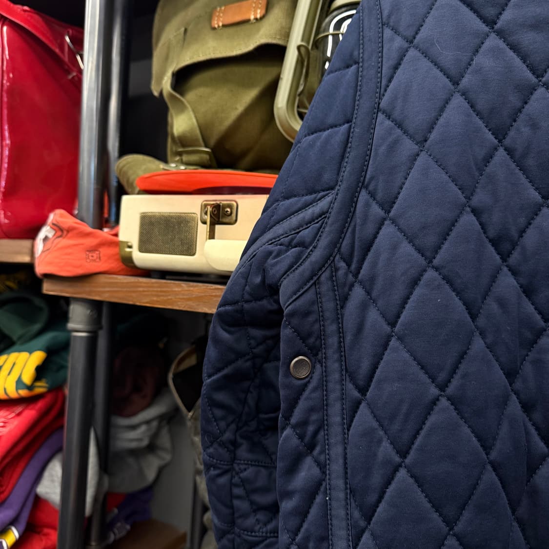 폴로 랄프로렌 신형 모델 투 웨이 집업 다이아몬드 퀼팅 봄버 자켓 퀄팅 상품이미지10