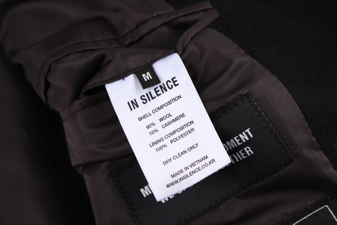 [M] 인사일런스 싱글 캐시미어 10% 울 싱글코트 상품이미지5