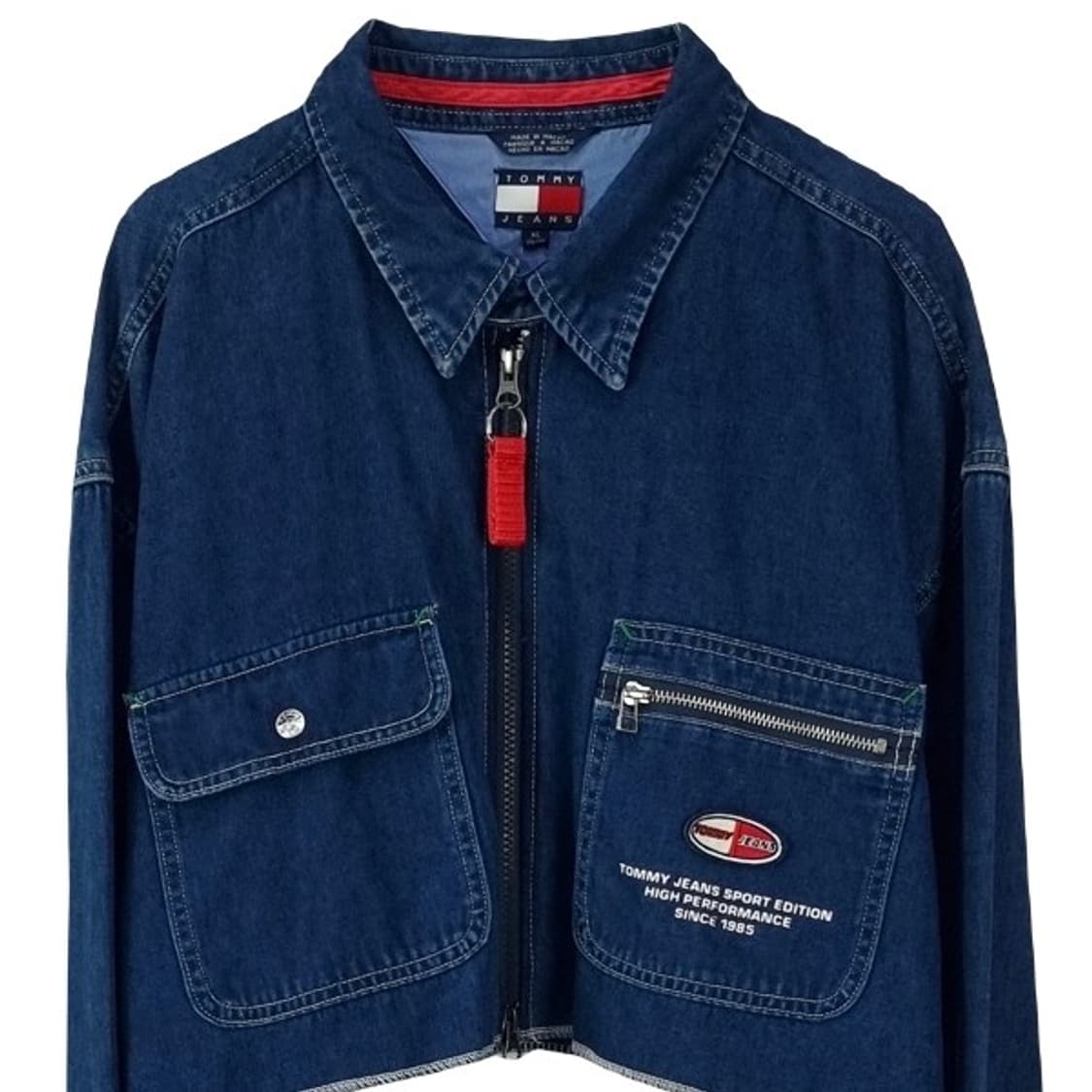 [타미힐피거] 오버사이즈 크롭 데님 자켓 M17737 상품이미지4
