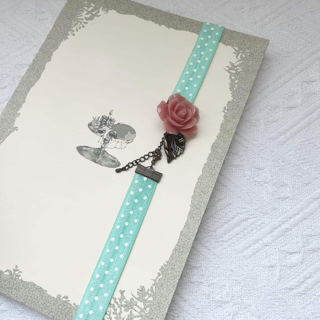 ⊰dot flower⊱ book-band 도트 꽃 북밴드 상품이미지4