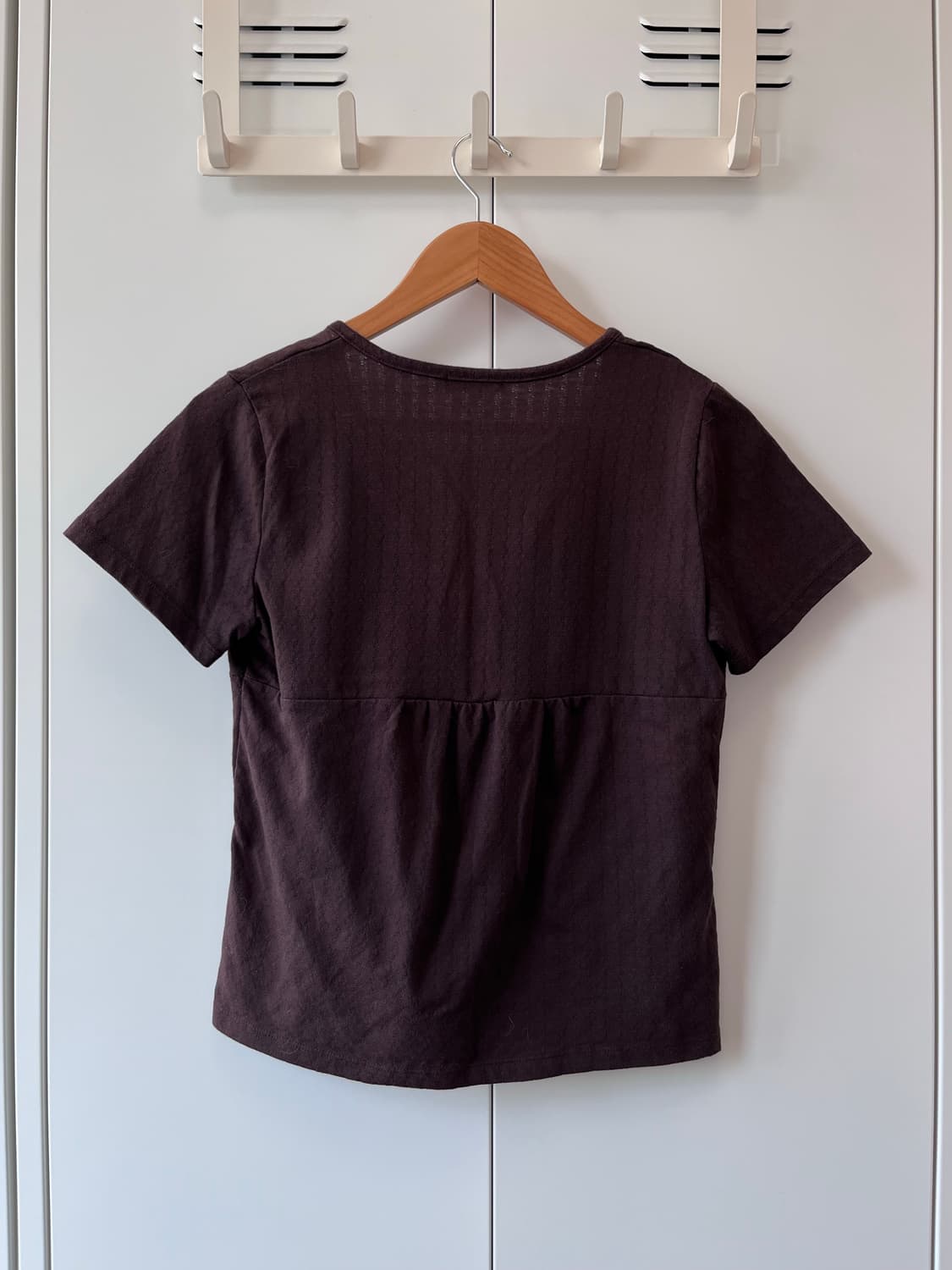 Sunnayze 바선생 레이어드 브라운 잔꽃 반팔 상품이미지8