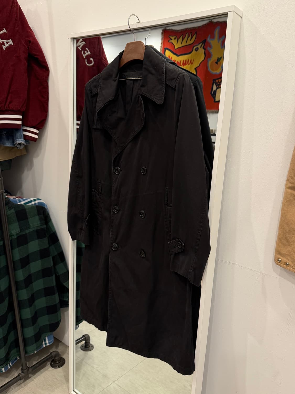 Houston 휴스턴 페이딩 블랙 밀리터리 코트 상품이미지1