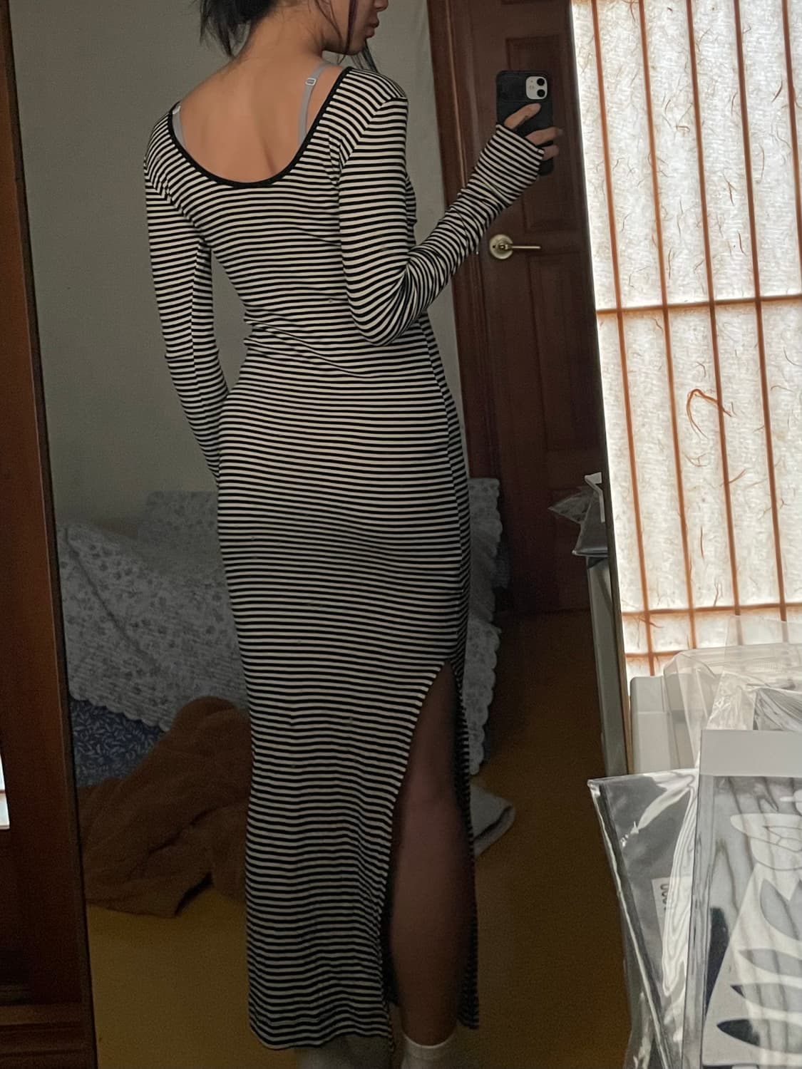 롱슬리브 맥시 드레스 상품이미지2