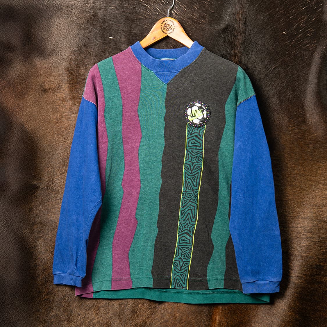 [98] 90s 나이키 USA 메이드 축구 긴팔 티셔츠  상품이미지1