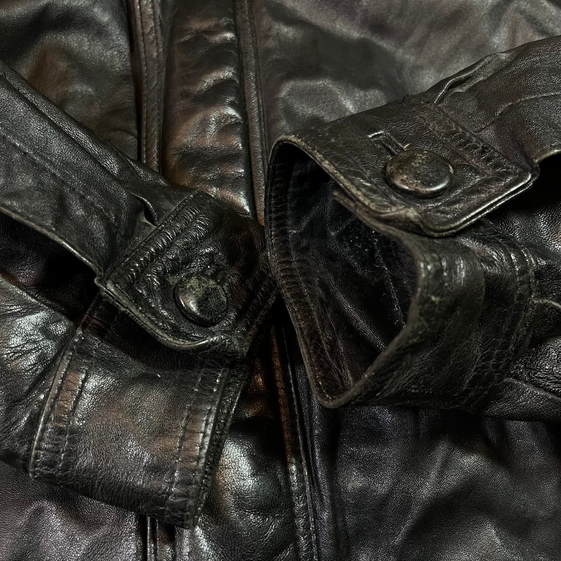 Vintage 빈티지 양가죽 봄버 자켓 상품이미지4