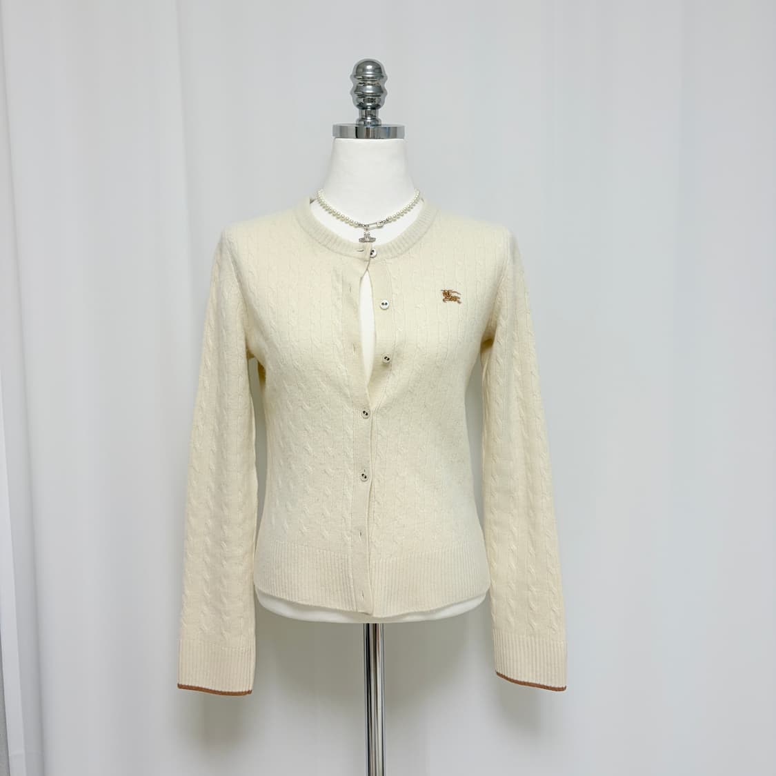 버버리 울 케이블 가디건 상품이미지6