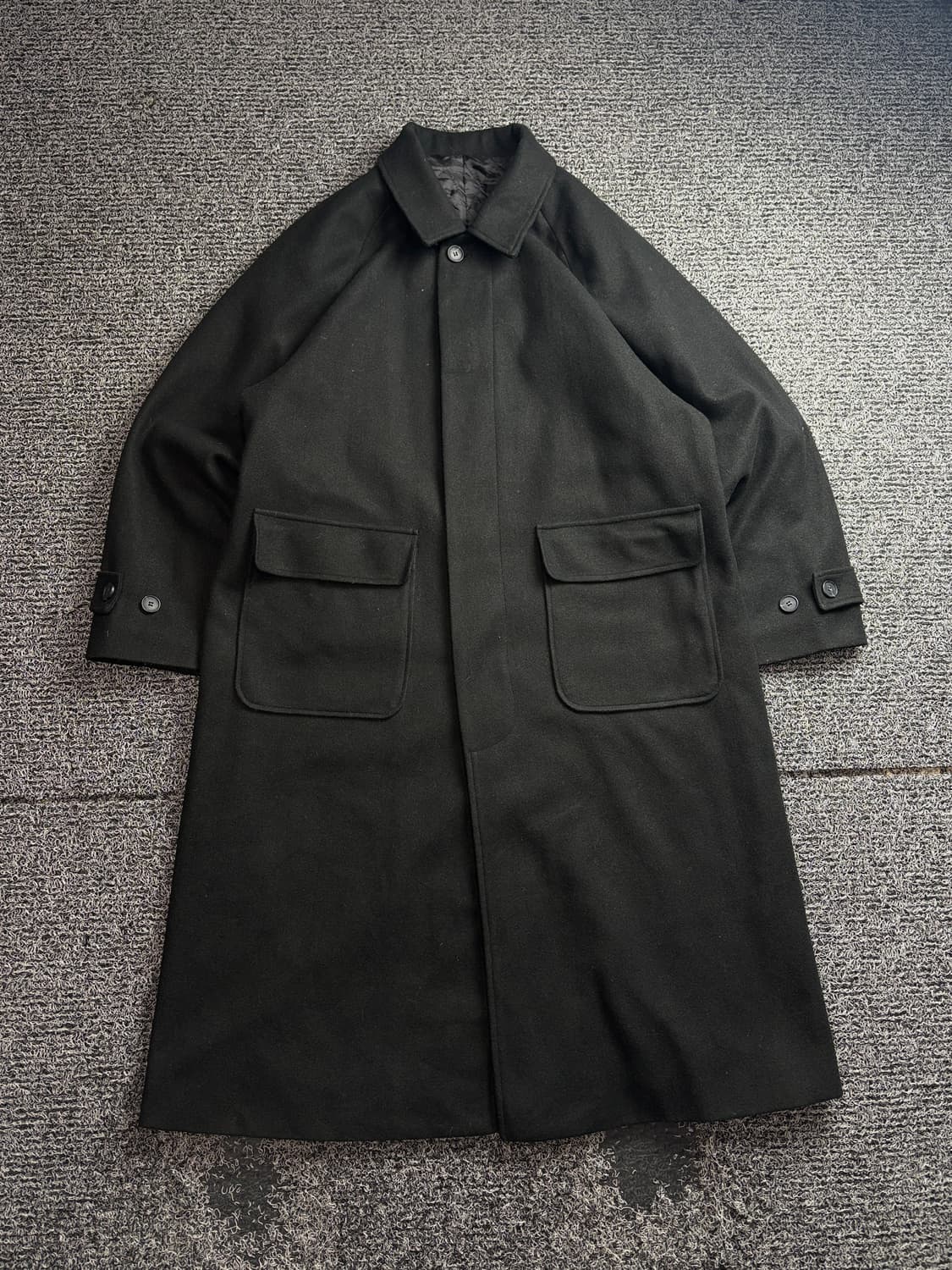 빈티지 아카이브 누빔 발마칸 코튼 블랙 3296 상품이미지2