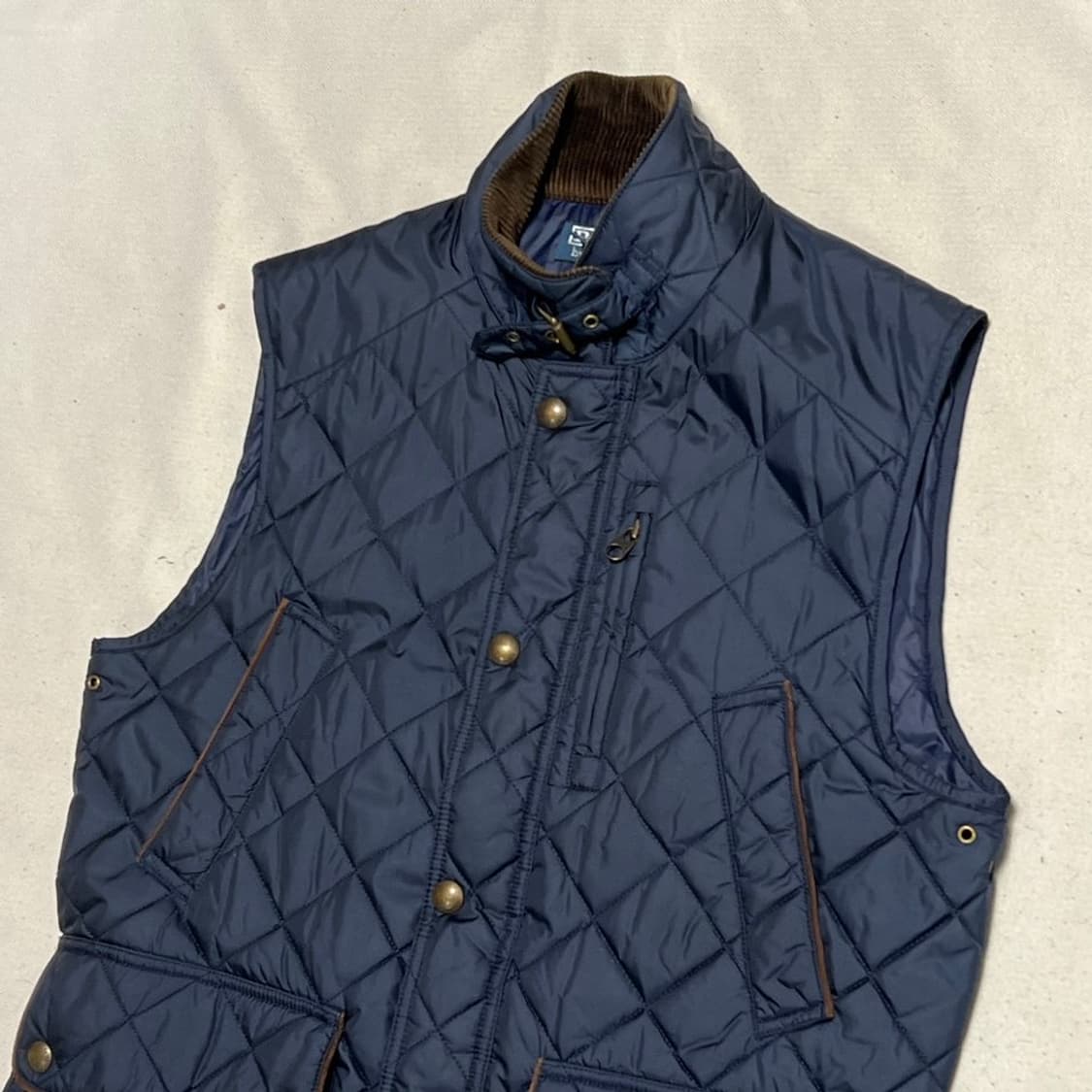 M 폴로랄프로렌 네이비 퀼팅 베스트 상품이미지1