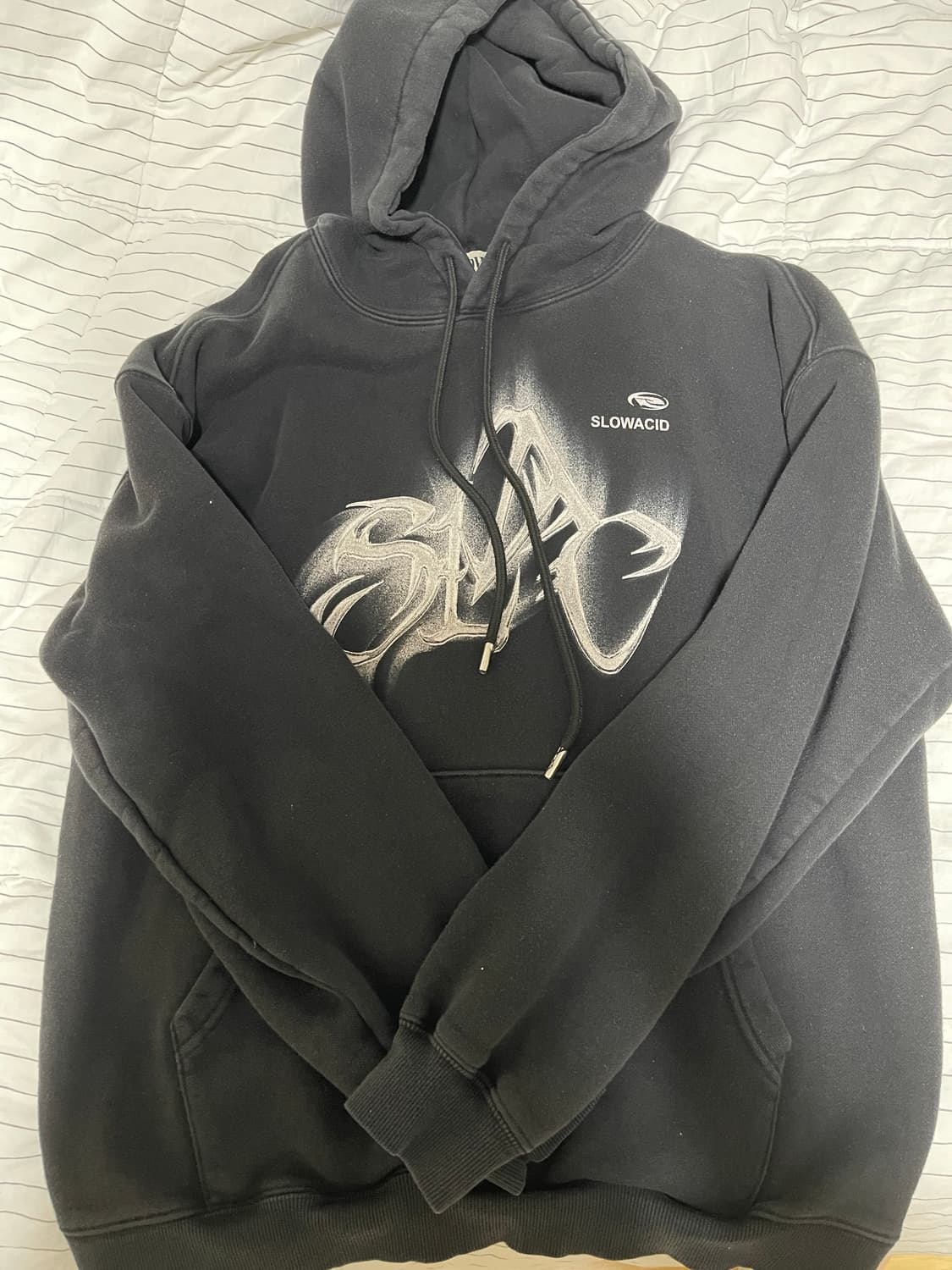 슬로우애시드 후드티 검정 m 상품이미지1