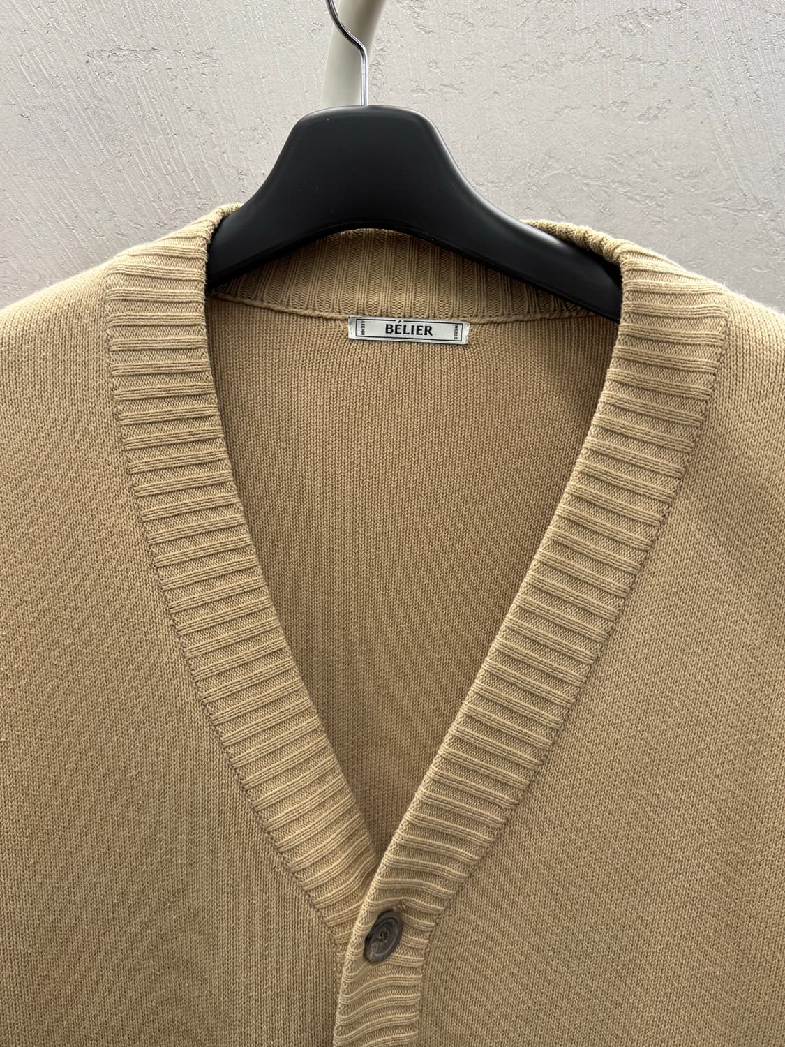 BELIER 벨리에 오버핏 가디건 베이지 M 상품이미지3