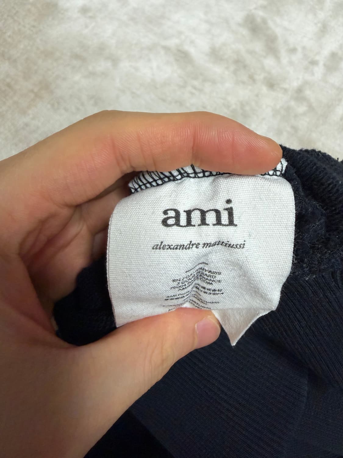 아미 스몰 하트 로고 스웨트셔츠 블랙 XL 상품이미지6