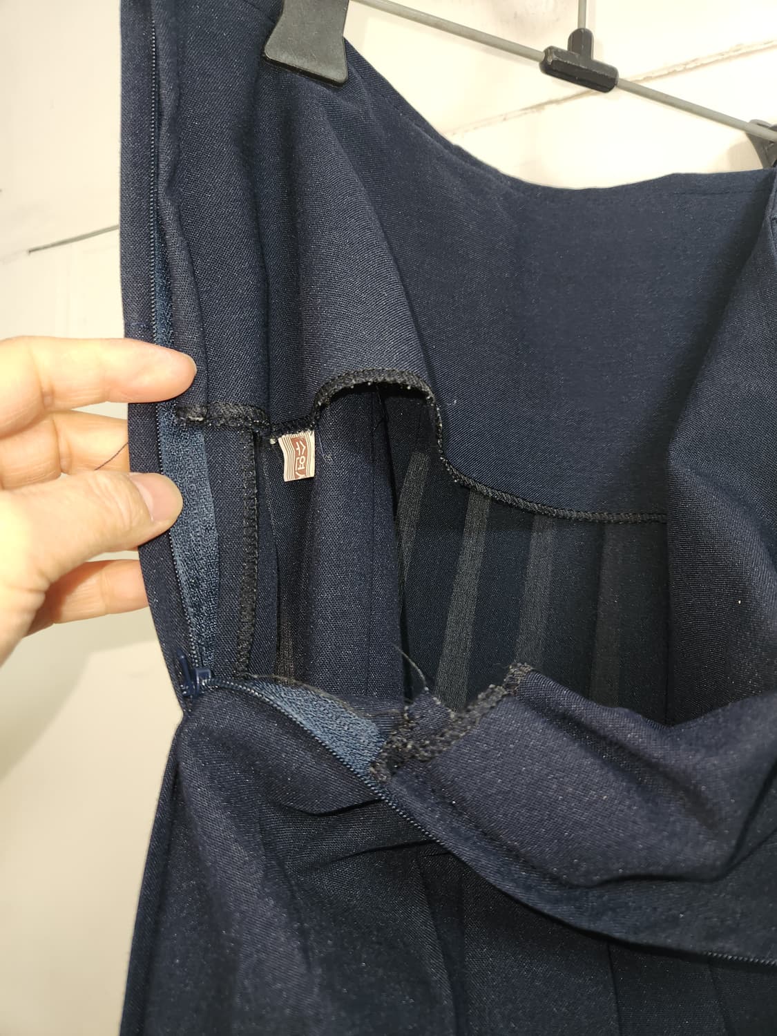 네이비 플리츠 스커트 주름 치마27 상품이미지2