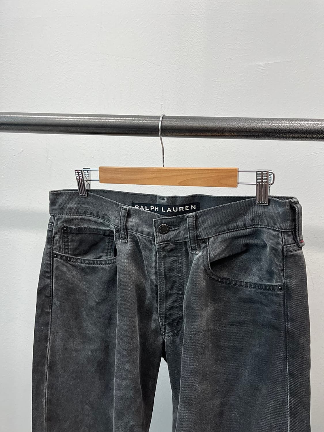 33) 랄프로렌 블랙라벨 크랙워싱 그레이진 상품이미지3