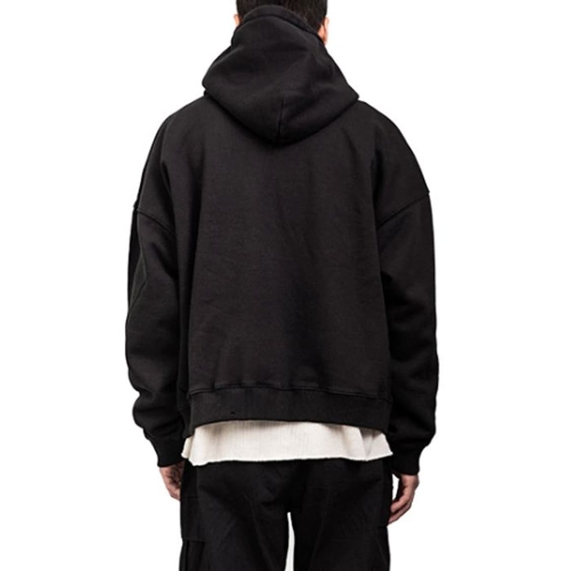 선데이후르츠마켓 스타 스터드 블랙 후드 L  상품이미지5