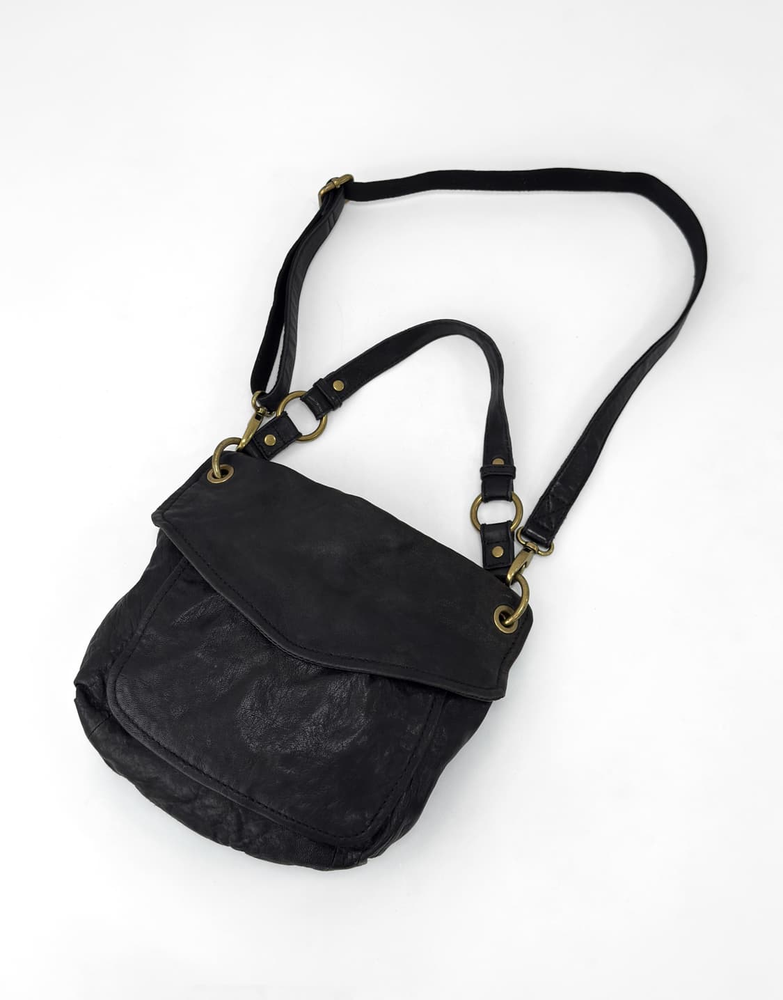 FOSSIL Vintage Black Leather 2-Way BAG 상품이미지1