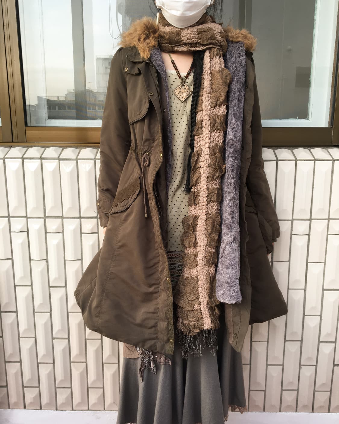  pattern shirring muffler 상품이미지6