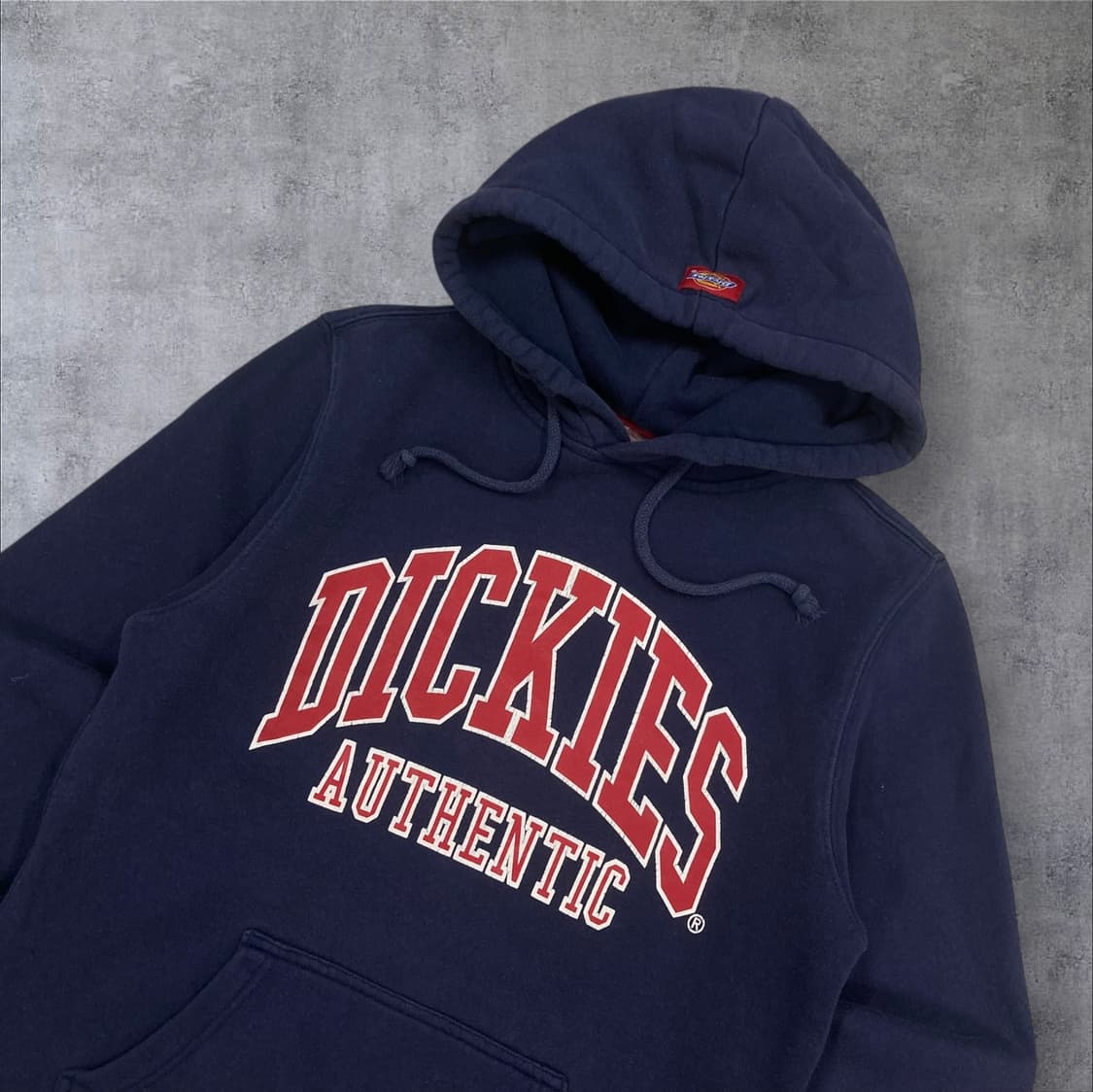 디키즈 네이비 컬러 스펠아웃 빅로고 후드티 상품이미지2