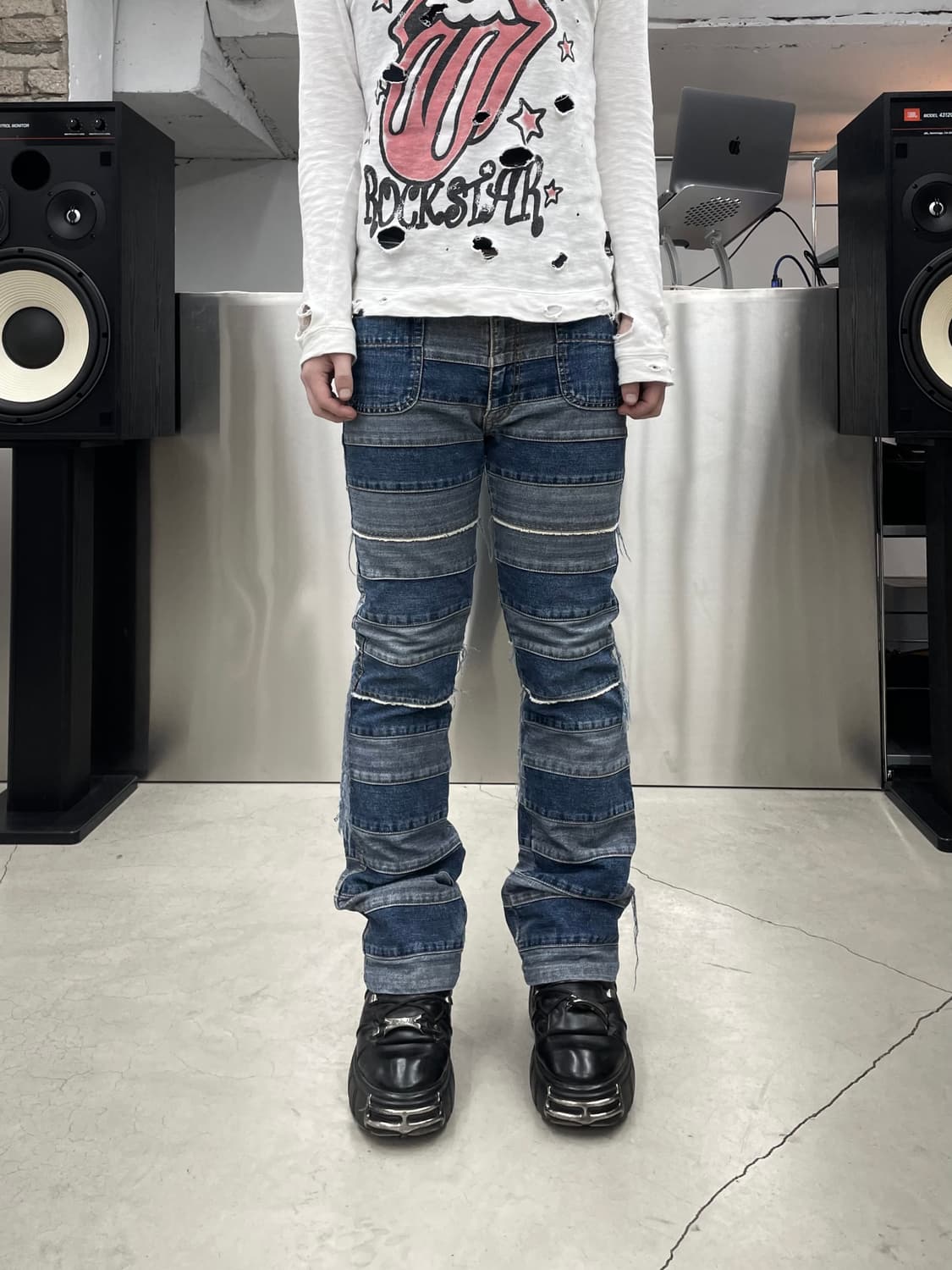 히스테릭 글래머 킨키 플레어 팬츠 상품이미지2