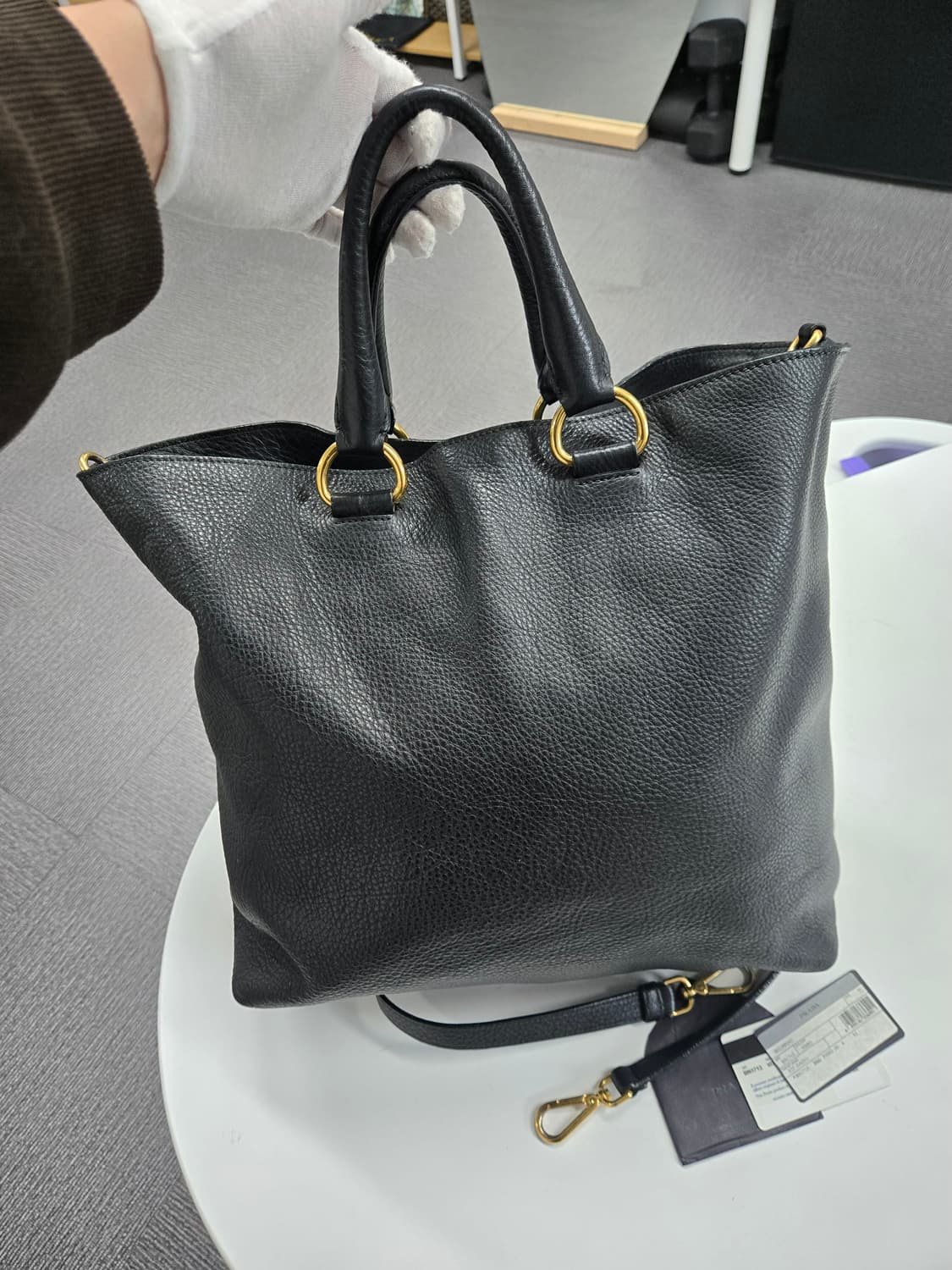 [50%세일] 프라다 가죽 토트 숄더백 상품이미지3