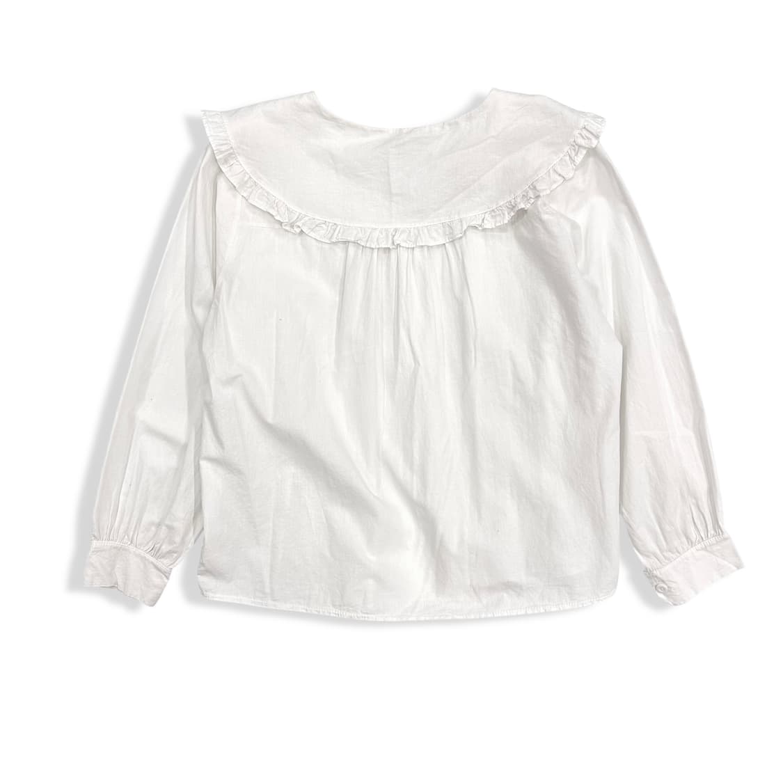 Wide Frill Neck Girlish Blouse 상품이미지2