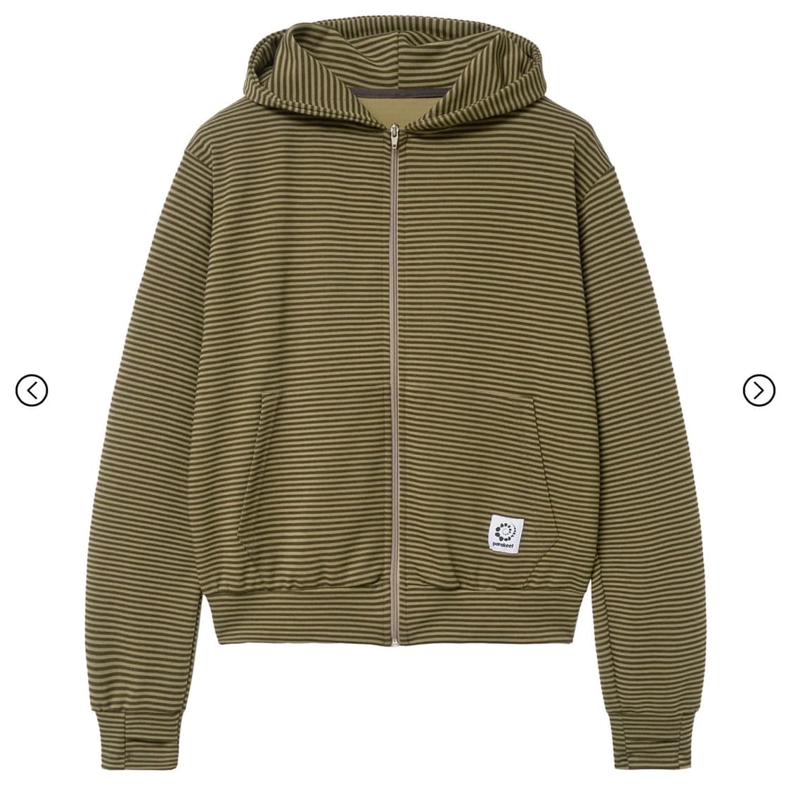 Parakeet Drift Zip-Up Hoodie olive 상품이미지1