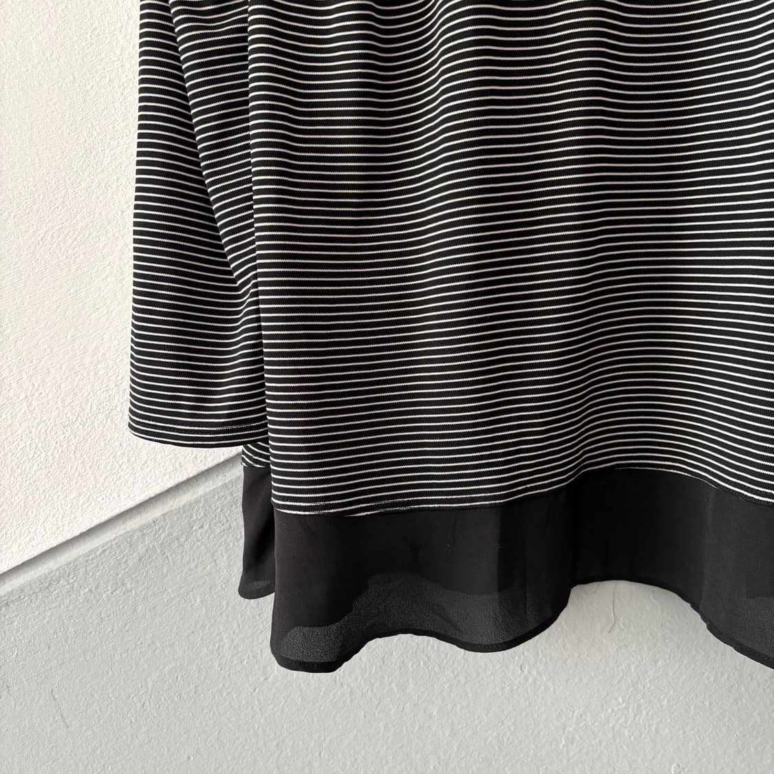 꾸레쥬 스트라이프 오픈 프런트 가디건 상품이미지6