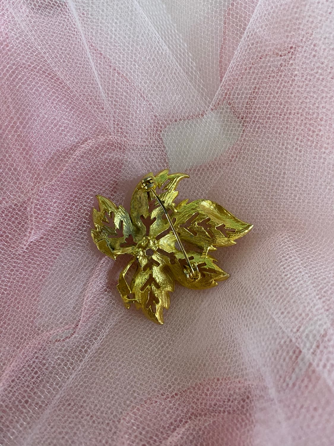 골드 리프 브로치 일본 수입 상품이미지5