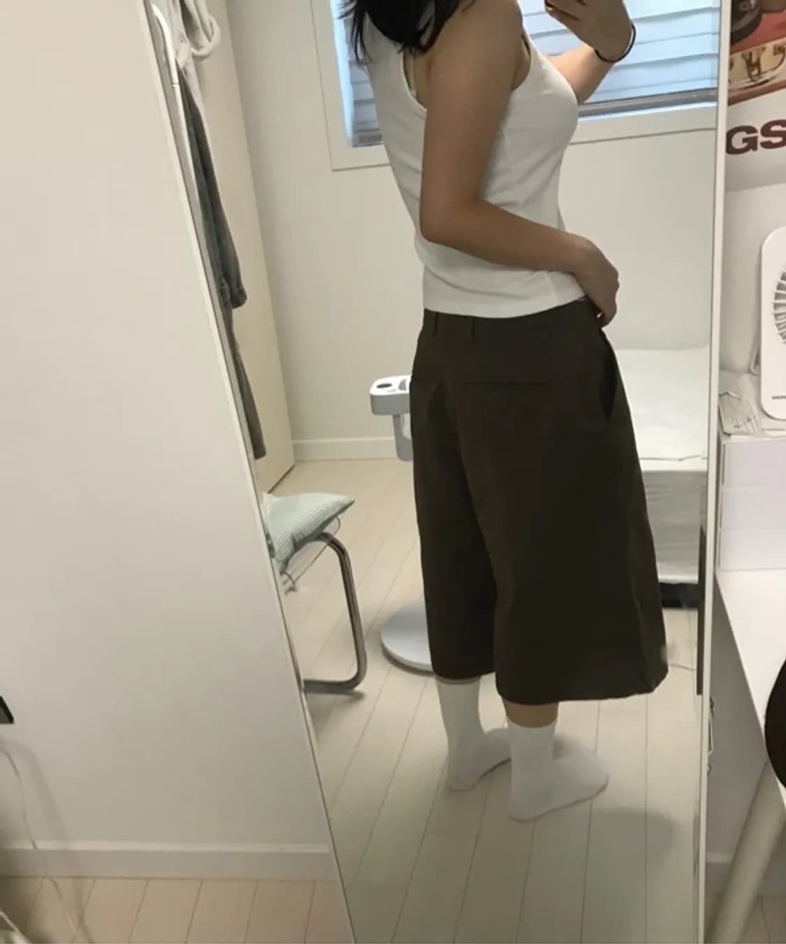 커스텀어클락 코튼워시드 버뮤다 상품이미지2
