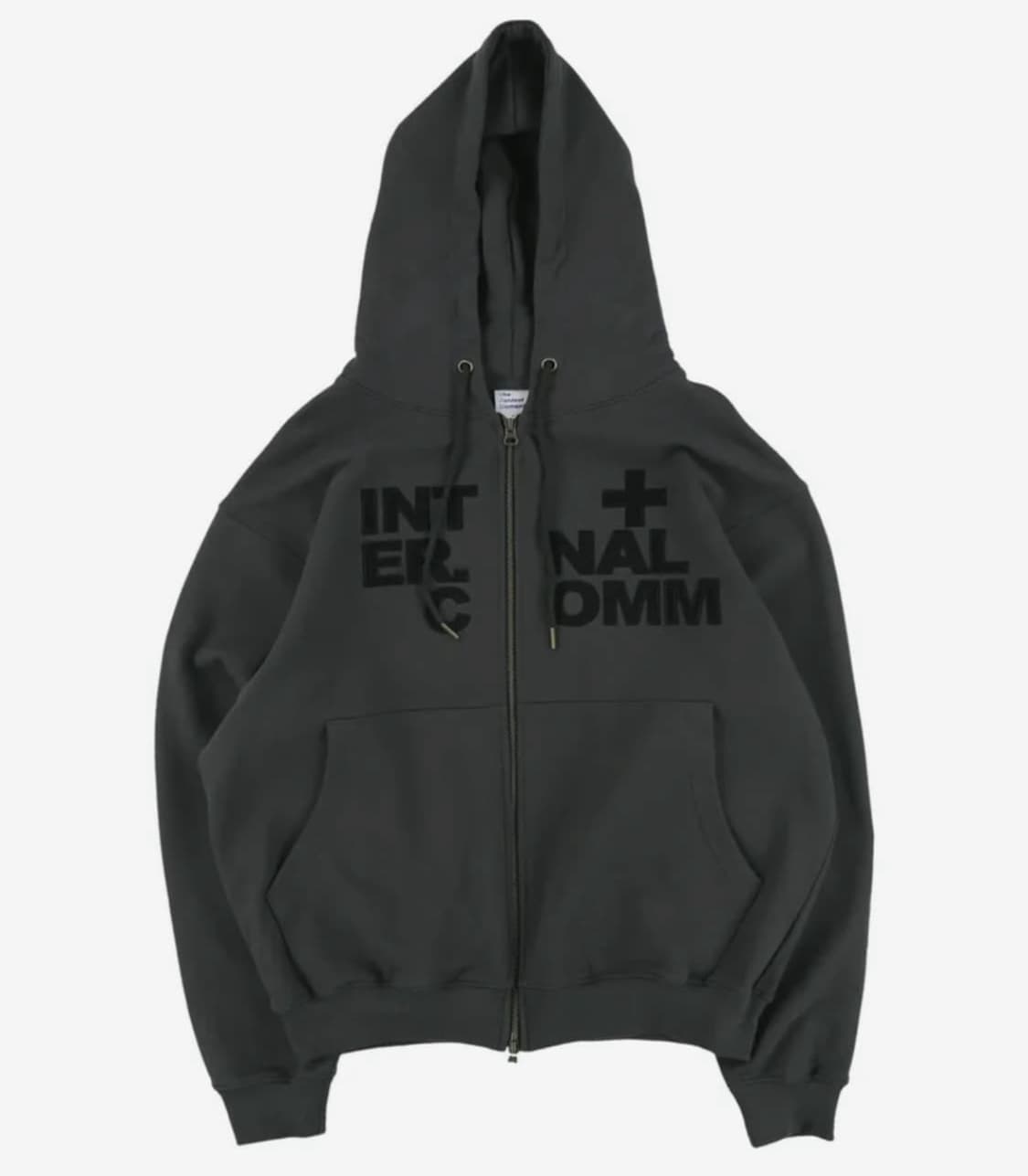 internal hooded zip-up 차콜 상품이미지1
