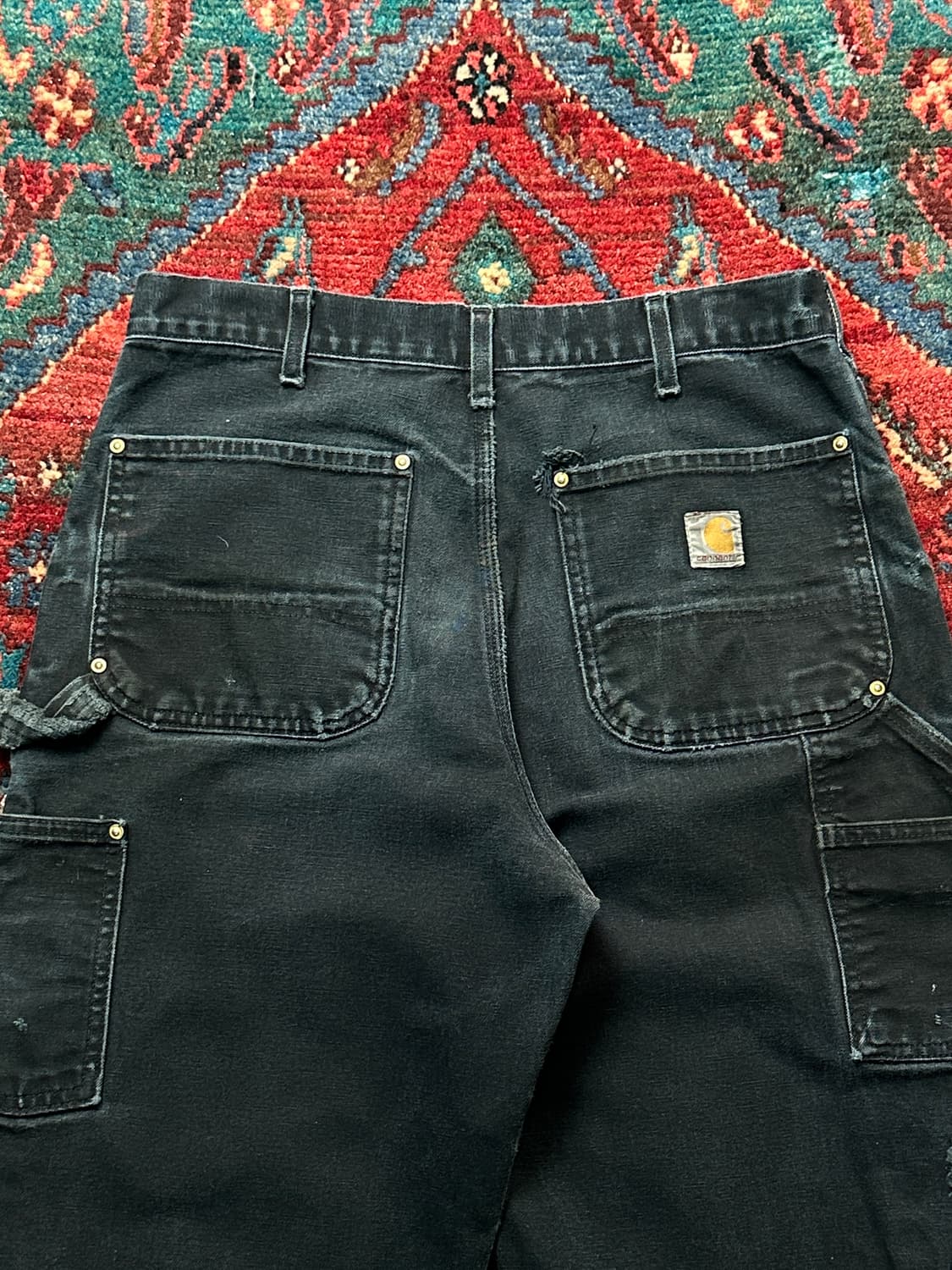 OG USA Made 칼하트 B01 더블니 블랙 칼하트 썩블니 상품이미지6