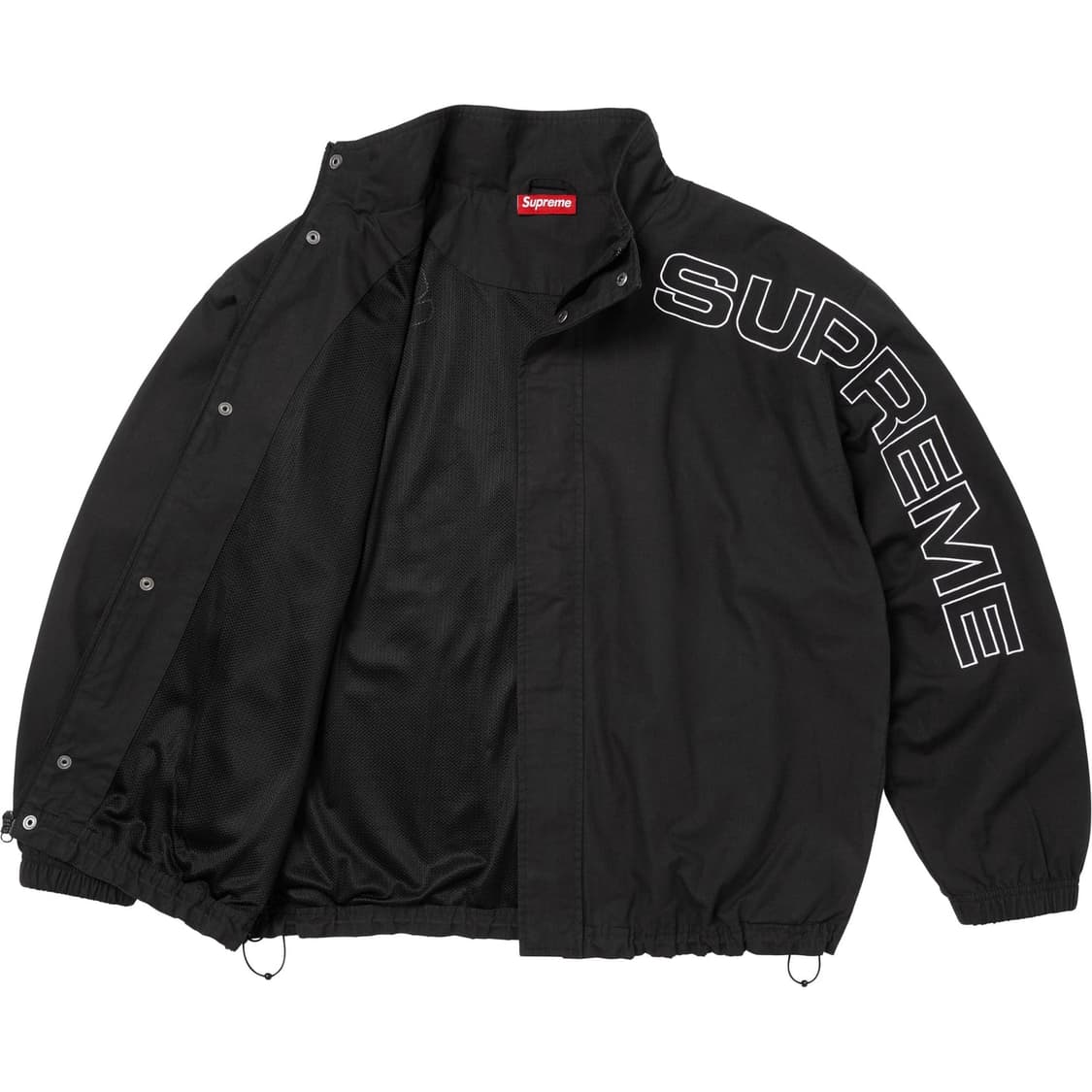 슈프림 스펠아웃 자수 립스탑 트랙 자켓 블랙 - 25FW M  상품이미지2