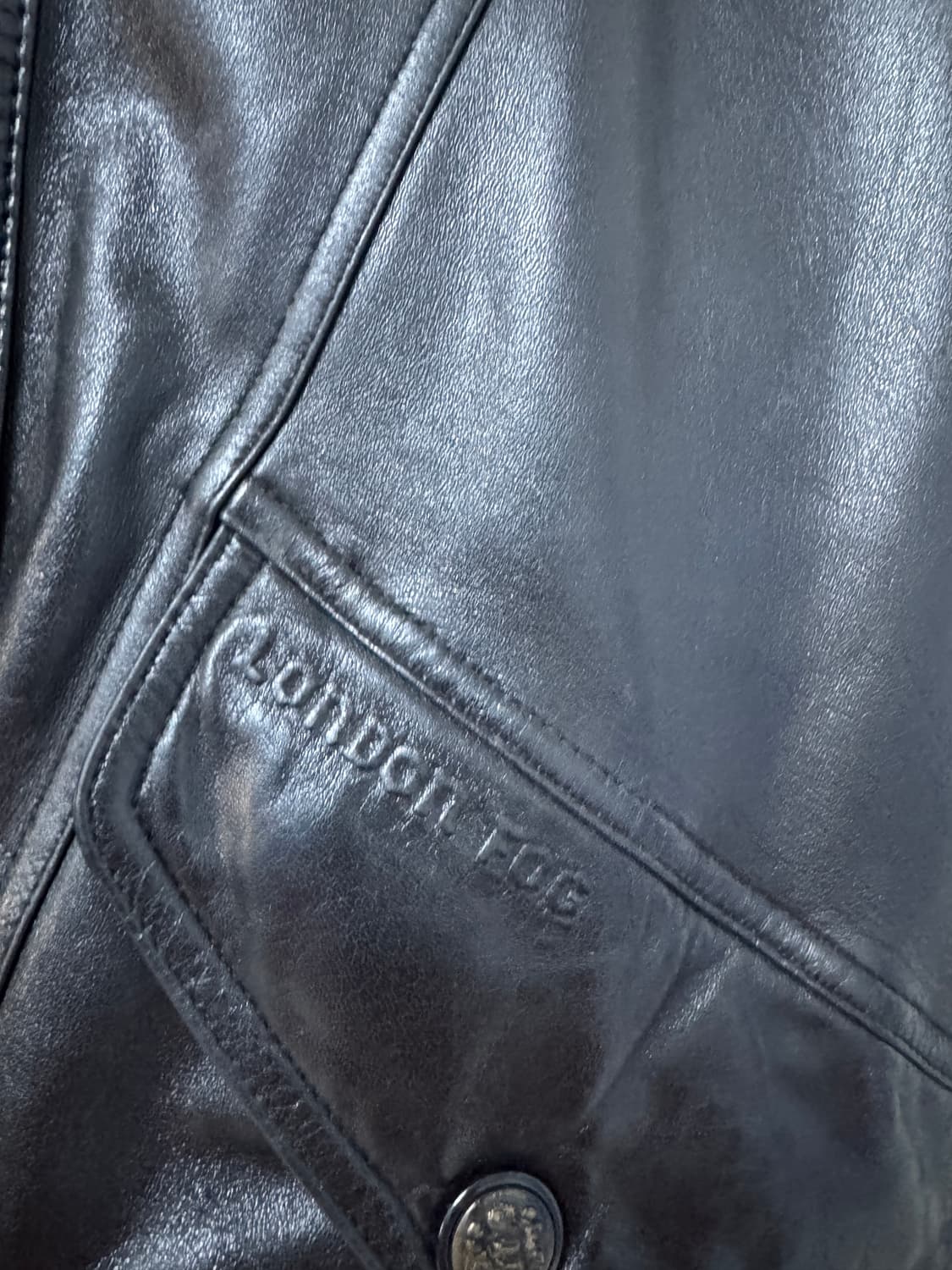 희귀!! 런던 포그 리얼 양가죽 봄버 무스탕 자켓 L ~ XL 상품이미지7