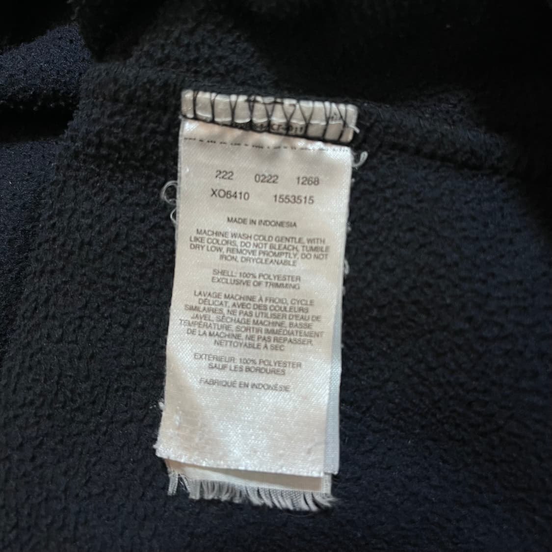 [정품] 컬럼비아 블랙 후리스 반집업 [ XL ] 상품이미지5