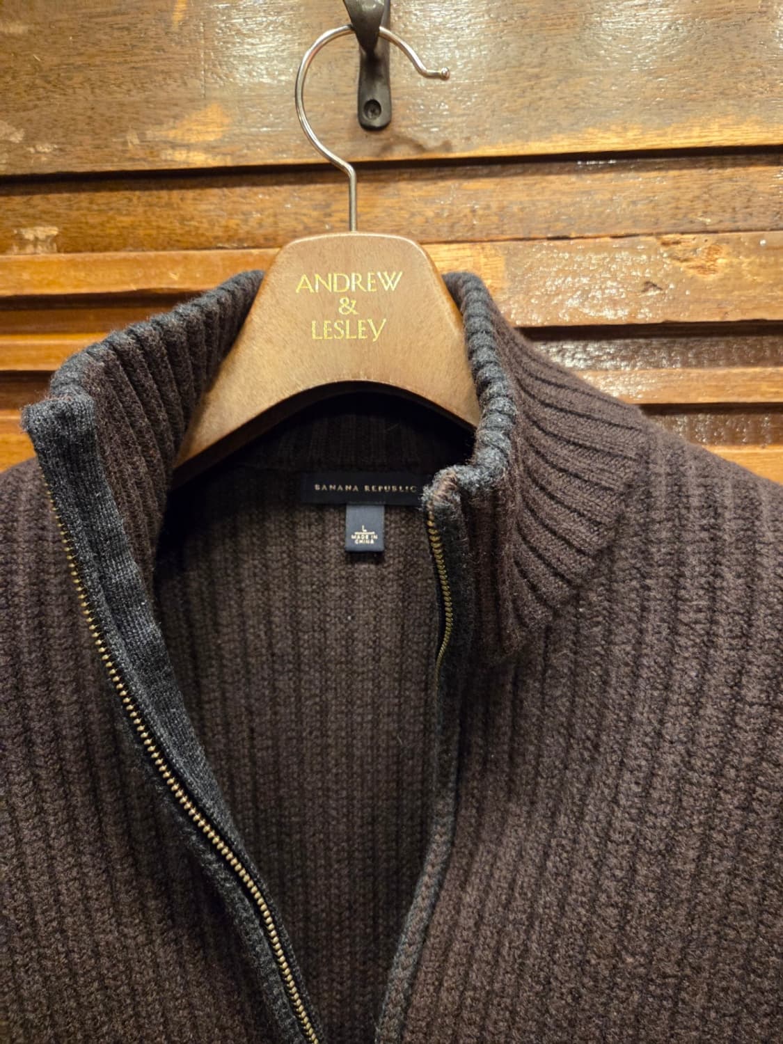 바나나 리퍼블릭 짚업 가디건 상품이미지2