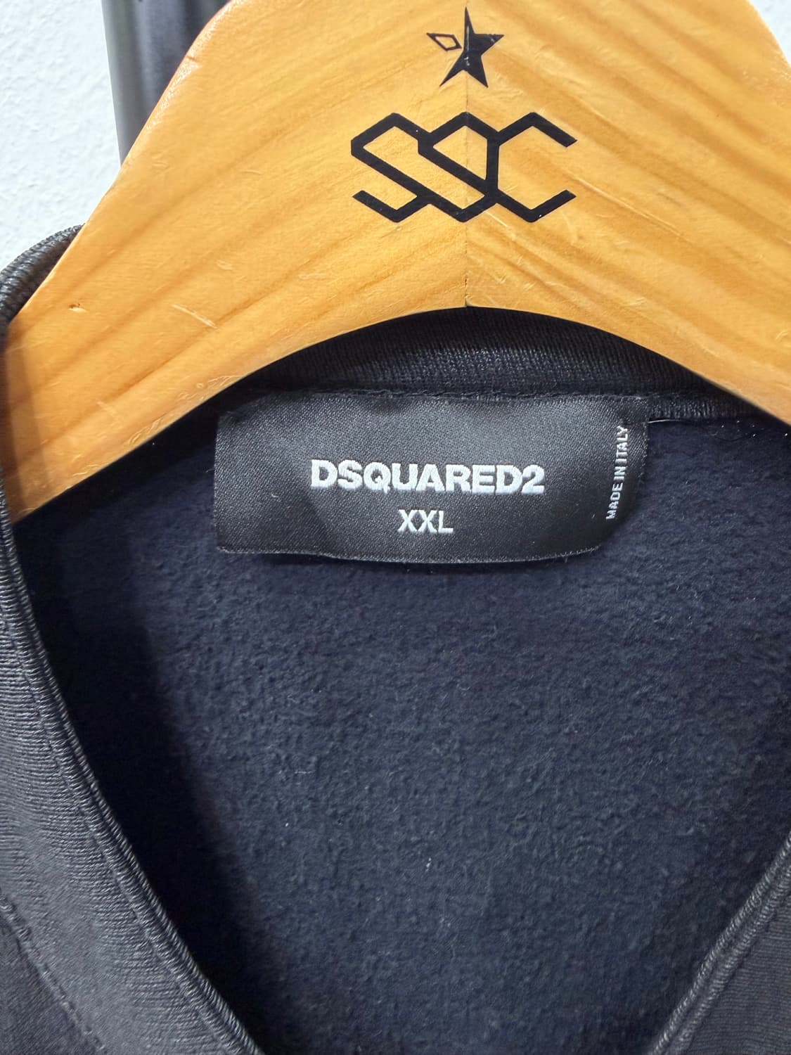 정품) 디스퀘어드2  블랙 코팅 라이더 자켓 XXL  상품이미지7