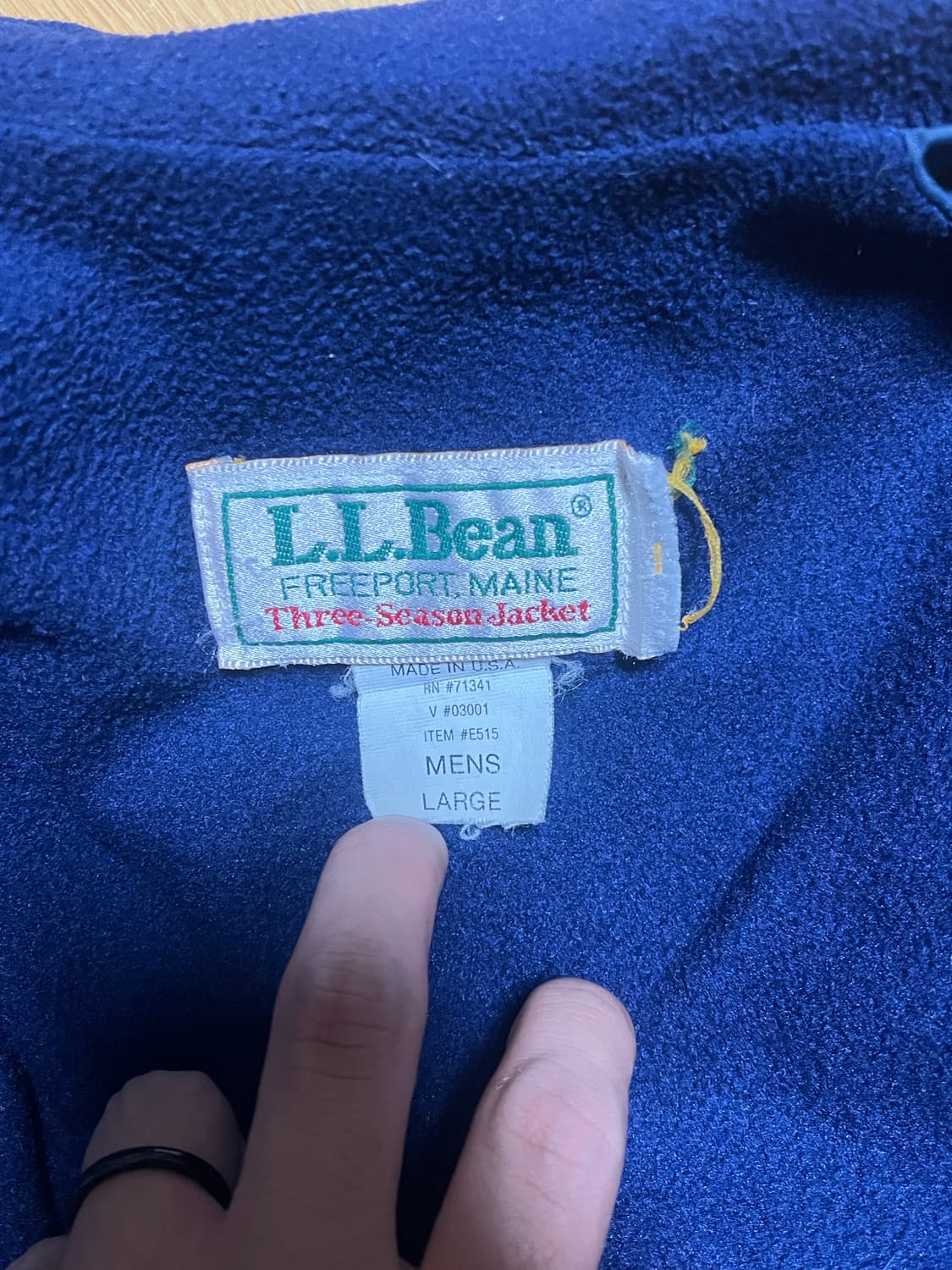 90s 엘엘빈 웜업 자켓 상품이미지2