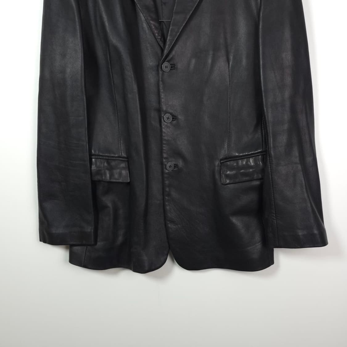 빈티지 양가죽 레더 블레이저 자켓 블랙 XL 상품이미지4
