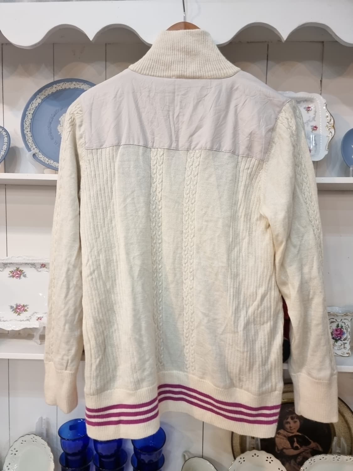 Adidas(아디다스) 투지퍼 케이블 니트 집업 상품이미지8