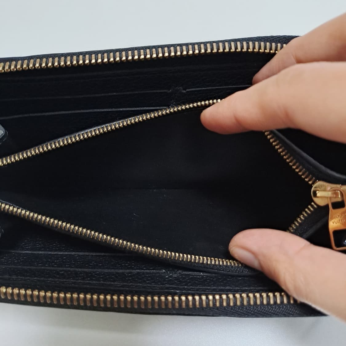 [100%/정품] 루이비통 앙프렝뜨 클레망스 장지갑 블랙, 루이비통지갑 상품이미지6