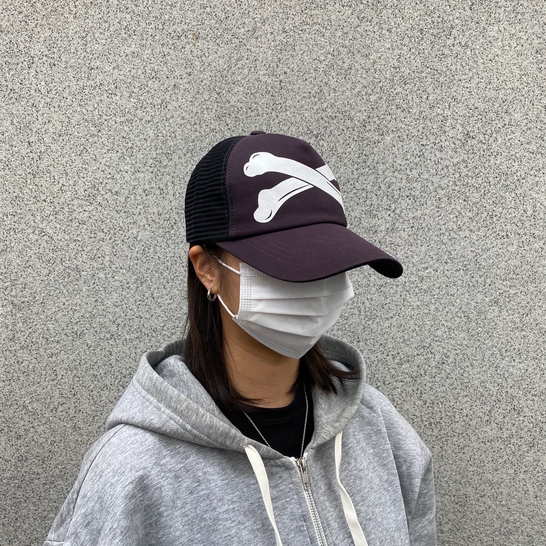 크로스 본 메쉬 캡 상품이미지3