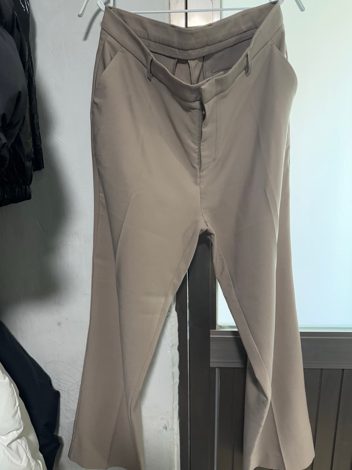 Citify 짙은 베이지색 와이드 슬랙스 34 상품이미지1