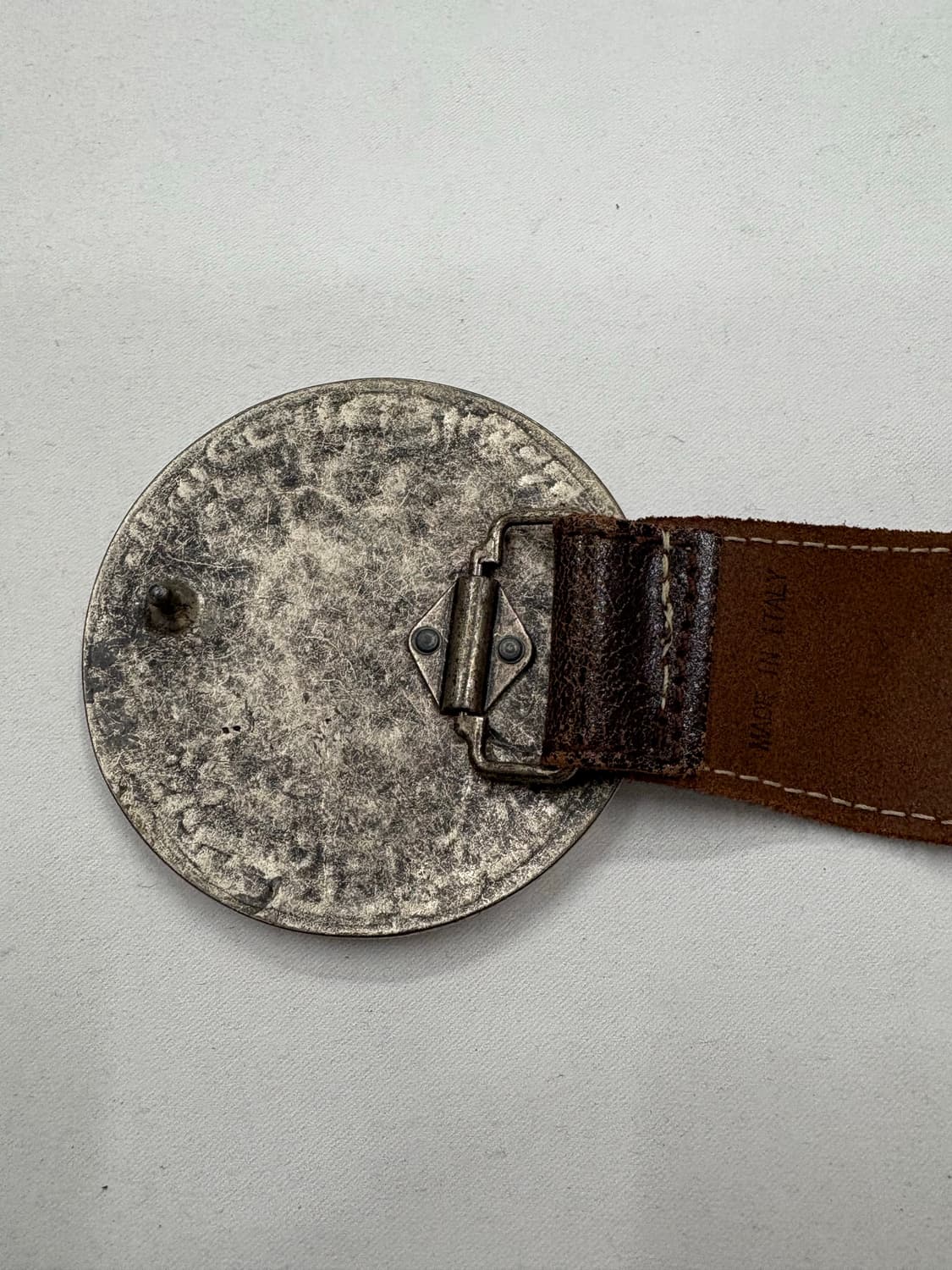 ltaly vintage 웨스턴 로마 버클 벨트 상품이미지4